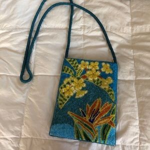 Beautiful Hawaiian beaded satchel